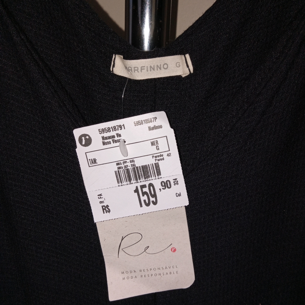 Nwt MARFINNO Black Textured Viscose Jumpsuit Italy Medium - Picture 5 of 9